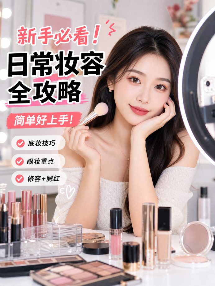 熟女人妻美妆视频教程-日常妆容全攻略